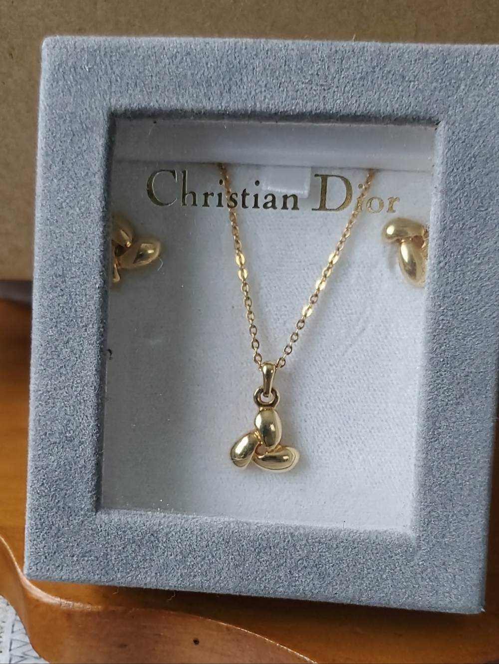 Vintage Dior Boutique /Knot Jewelry Set /Approx. 7g /Signed Box & Sleeve/